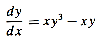y' = xy^3 - xy
